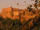 Not far south of Agra, the city of Gwalior and its massive fort on a hill.
